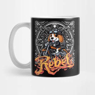 Biker Pup - Beagle Leather Jacket Motorcycle Rebel Mug